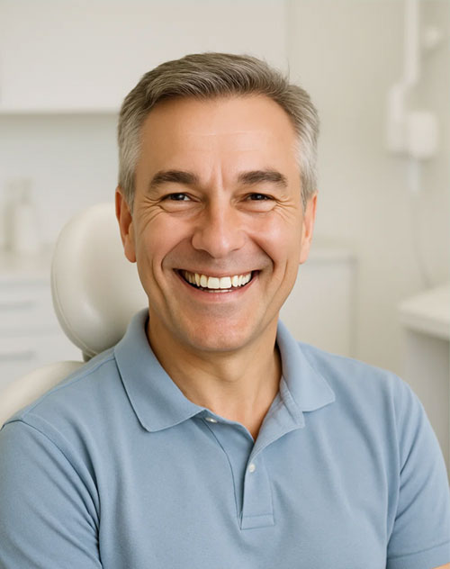 Lekarz dentysta zaprasza na konsultację implantologiczną